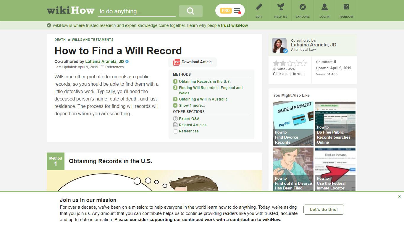 4 Ways to Find a Will Record - wikiHow