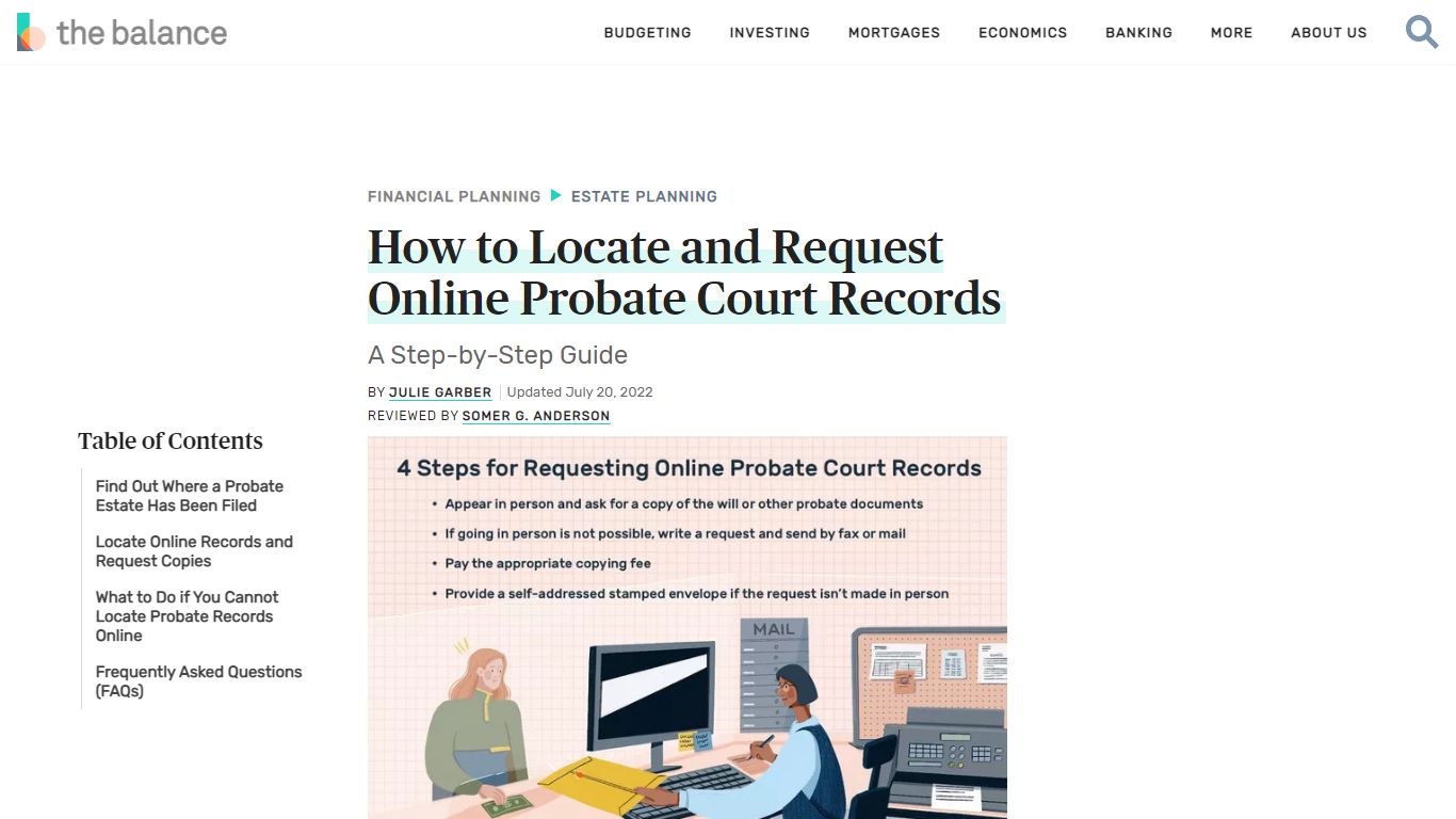 How to Locate and Request Online Probate Court Records